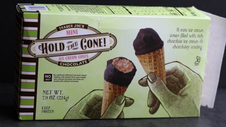 Box of Trader Joe's Mini Hold the Cone Ice Cream Cones