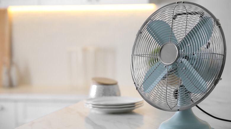 Fan in kitchen