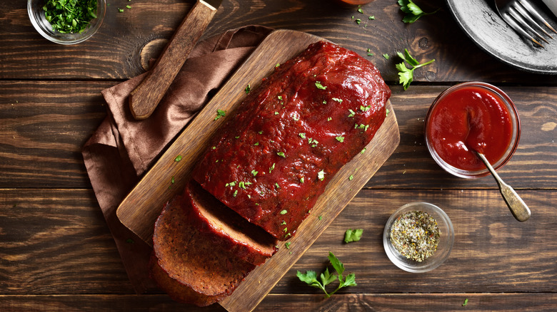 top view of meatloaf