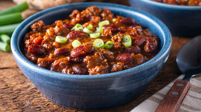 A bowl of chili