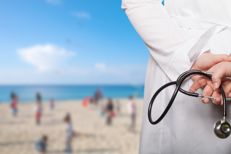 doctor on the beach