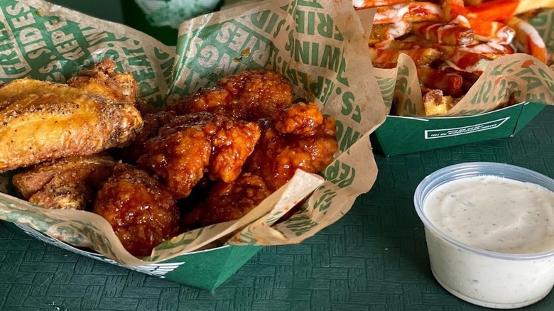 Wingstop wings with ranch
