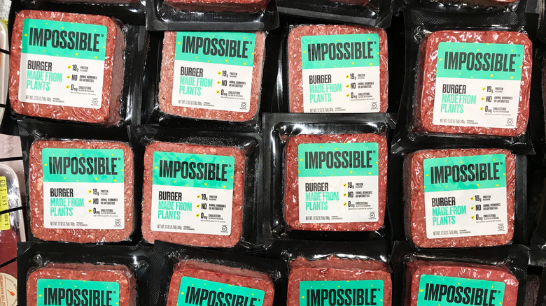 packages of impossible burger