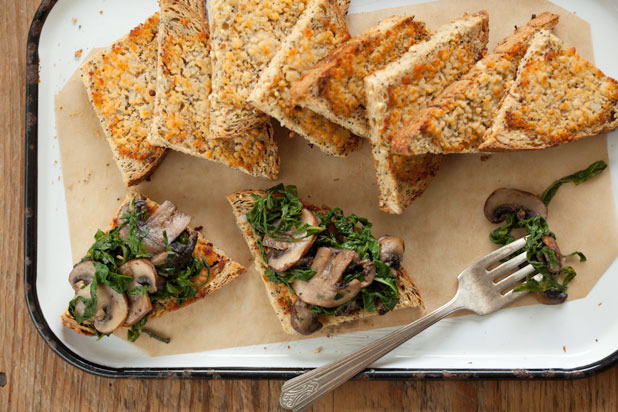 Mushroom and Chard Bruschetta Recipe