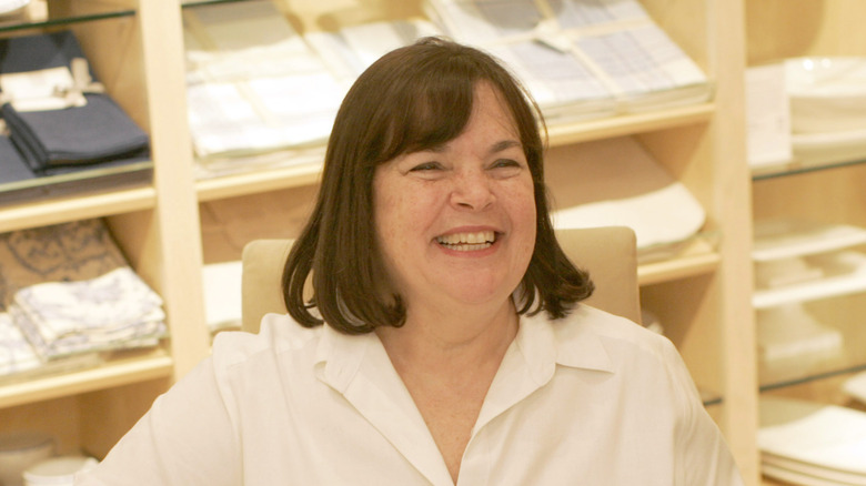 Ina Garten smiling at book signing