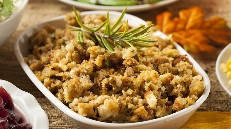 homemade stuffing with herbs