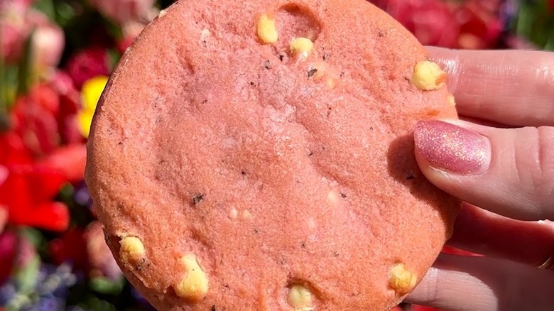 Insomnia Cookies Strawberry Basil Lemonade cookie