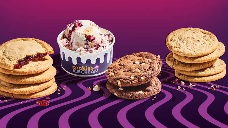 Cookies and ice cream from Insomnia Cookies