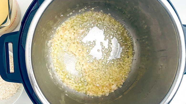 chopped shallots in instant pot