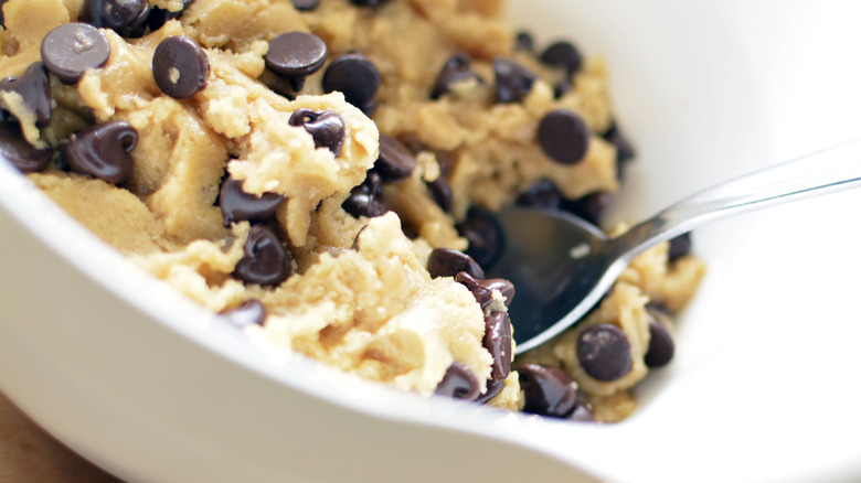 Cookie dough in bowl