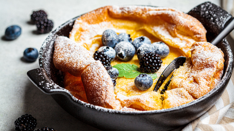 Skillet with a Dutch baby 