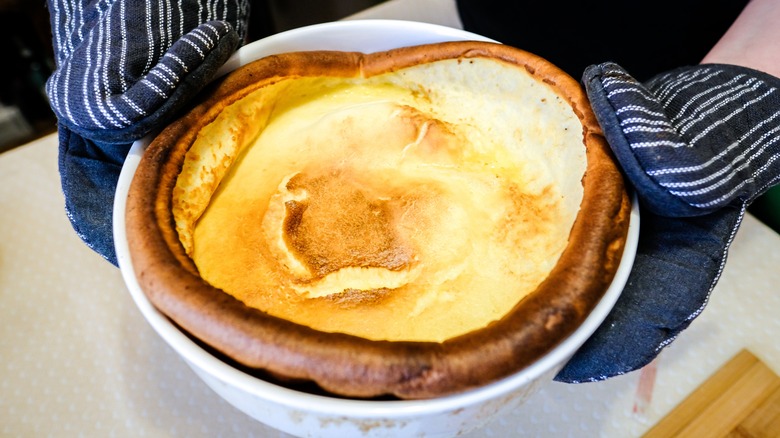 Plain dutch baby in crock 