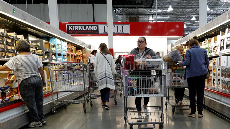 Interior shot of Costco wholesale