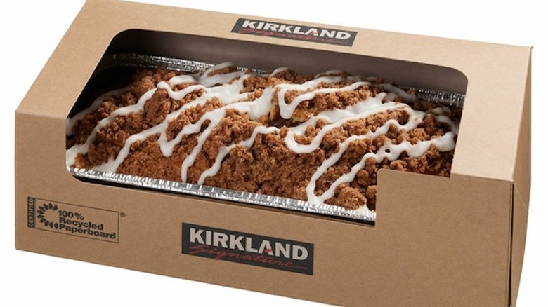 Kirkland Signature cinnamon coffee cake loaf in box