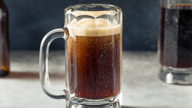 mug of foamy root beer
