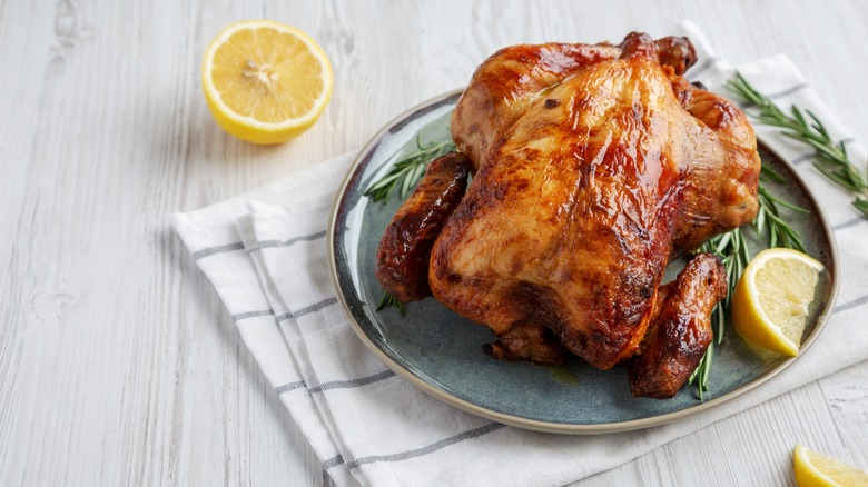roasted chicken with lemons