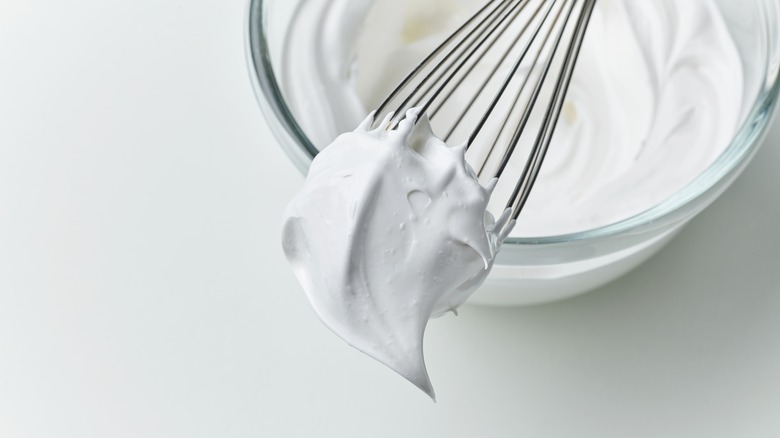 meringue on a whisk