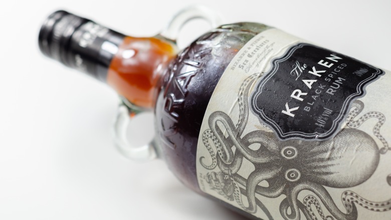 Kraken Black Spiced rum bottle