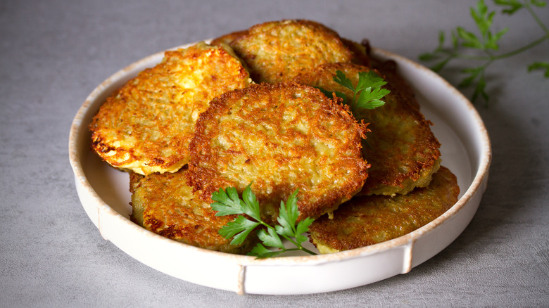Plate of latkes