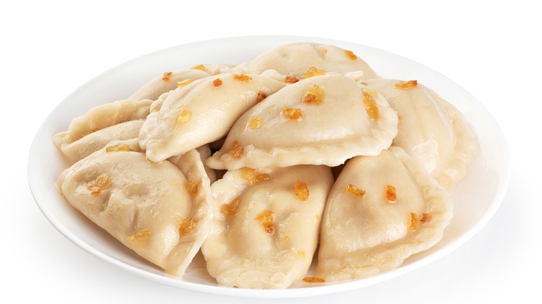 Plate of pierogi