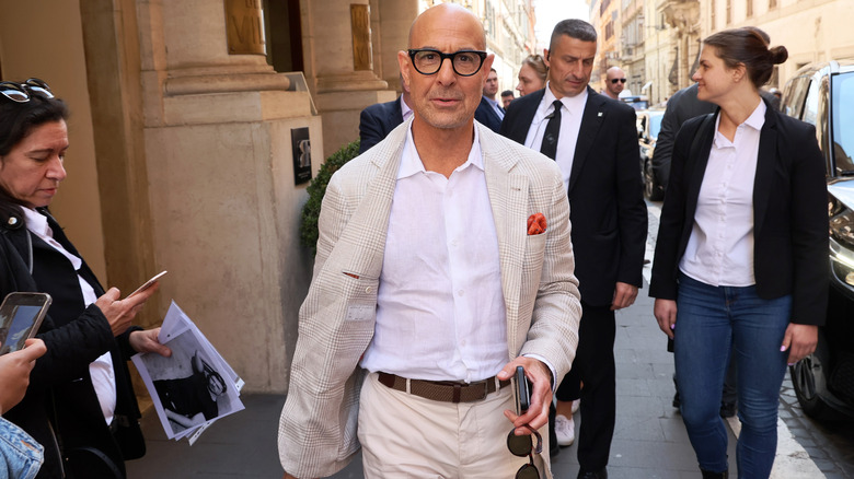 Actor Stanley Tucci in Italy