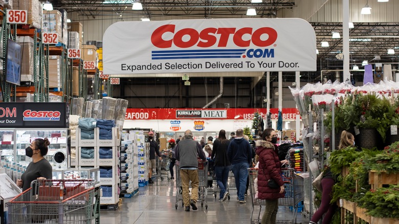 Inside of a Costco store