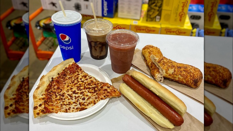 Costco food from food court
