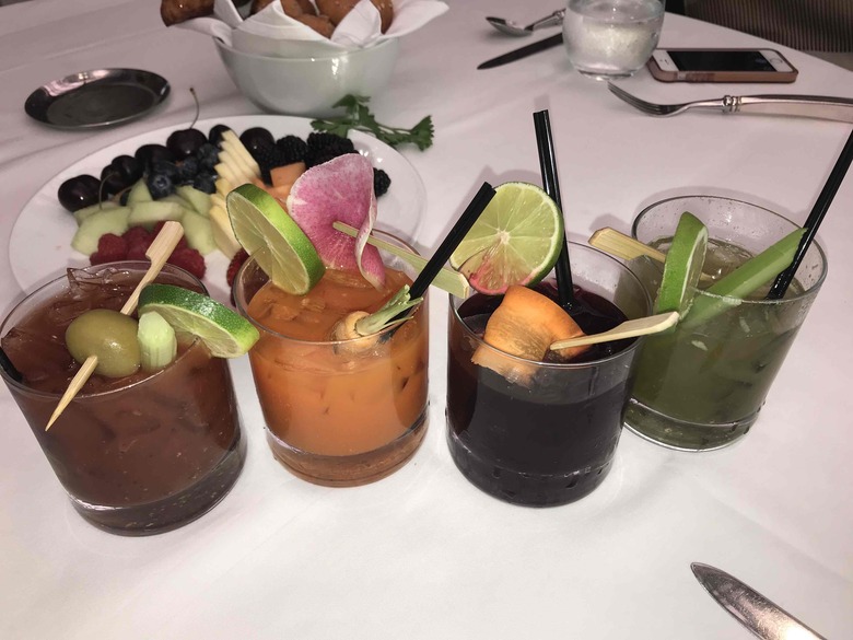 Bloody Marys at Wolfgang Puck at Hotel Bel Air Brunch