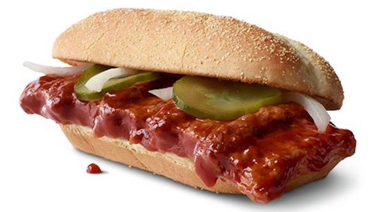 McRib sandwich