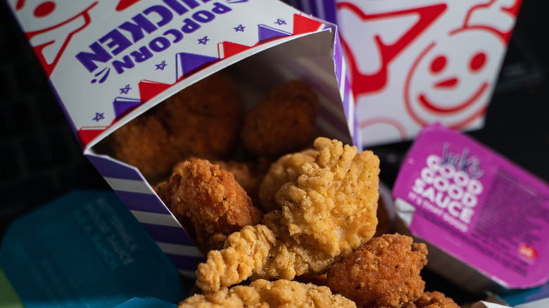 box of popcorn chicken