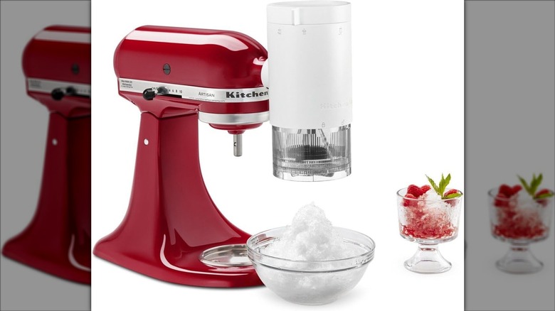 Product image of the KitchenAid shave ice attachment
