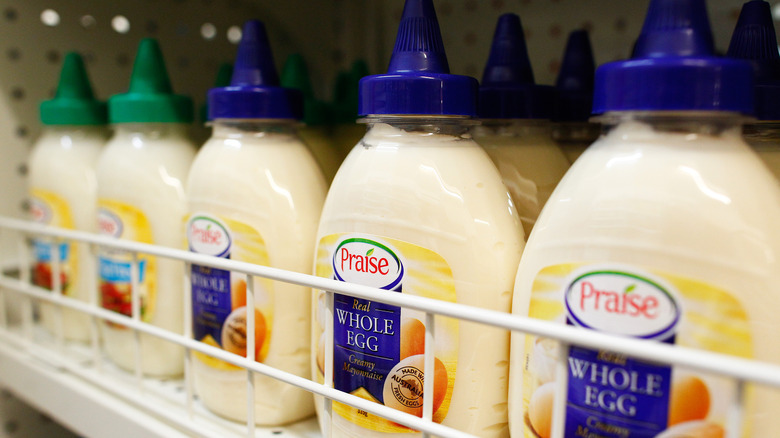 bottles of mayonnaise 