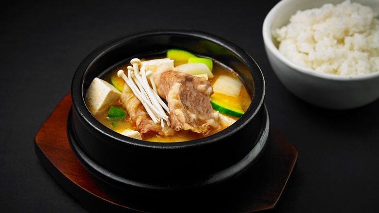 Bowl of doenjang jjigae