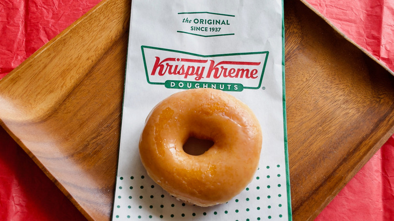Krispy Kreme donut on package