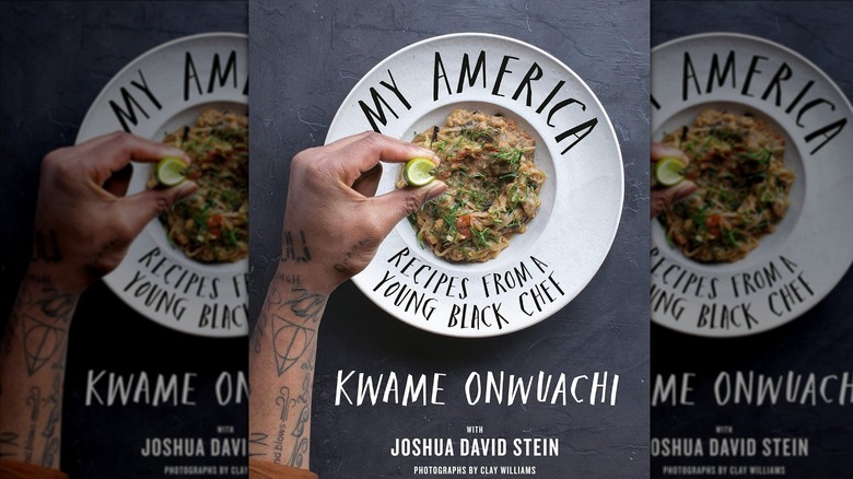 Cover of Kwame Onwuachi's cookbook
