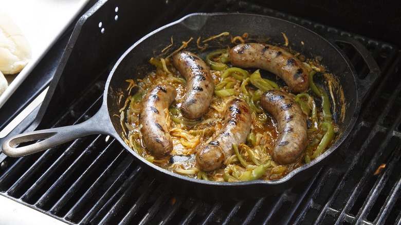 Grilled Mesquite Beer Brats