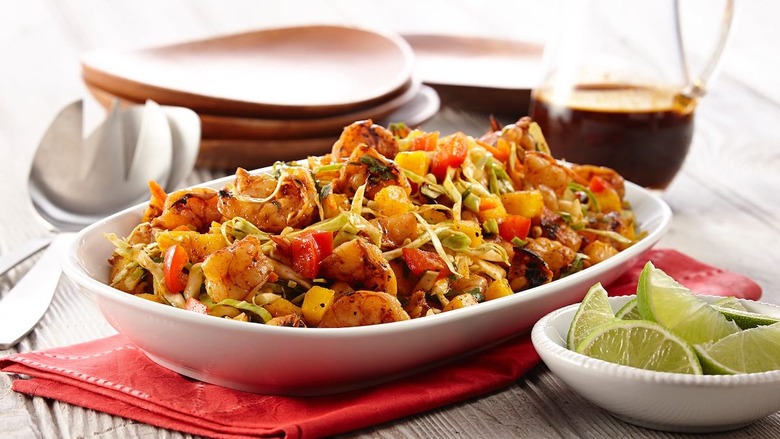 Gluten-Free Grilled Shrimp Mango Slaw