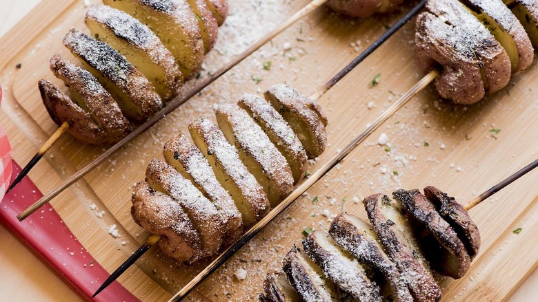 Sour Cream and Onion Spiced Grilled Tornado Potatoes