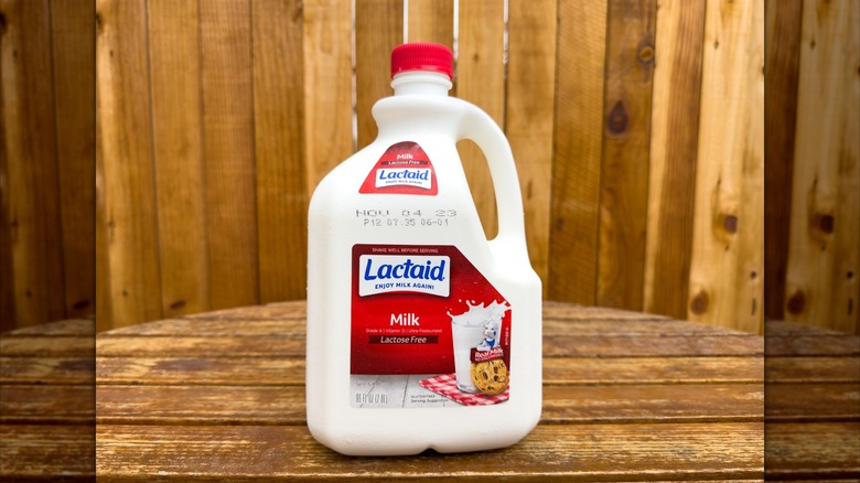 container of lactaid milk