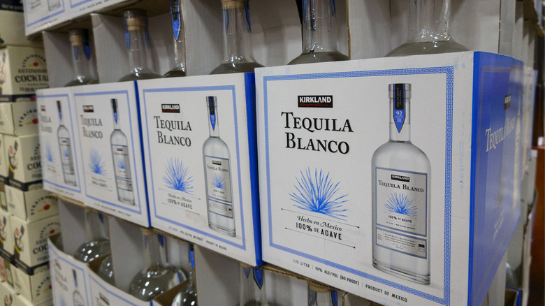 Cases of Kirkland Signature 100% agave tequila blanco