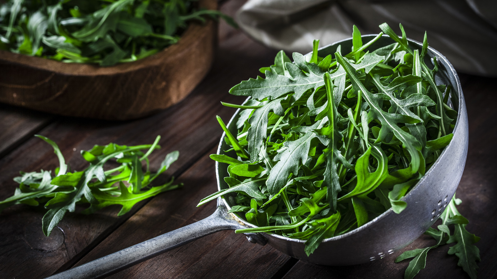 Leftover arugula is the perfect addition to homemade soup
