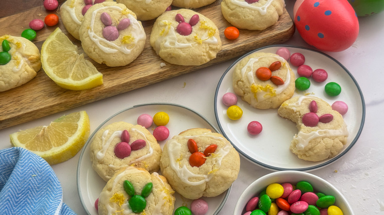 cookies on small plates