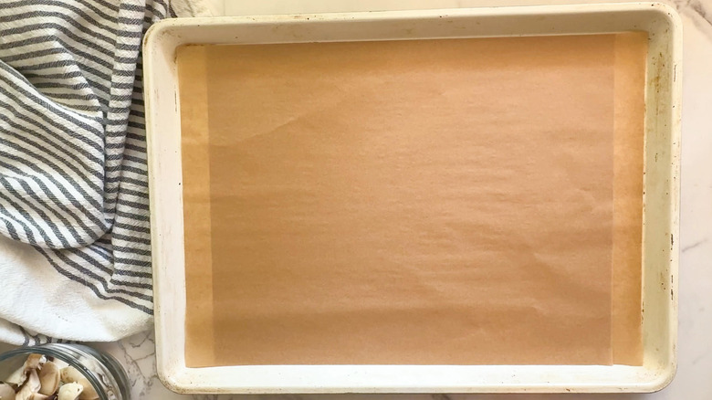 sheet pan with parchment