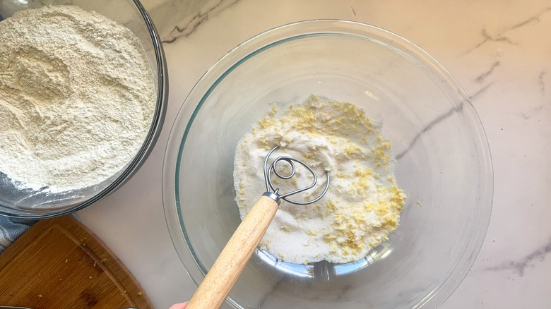 danish whisk in bowl