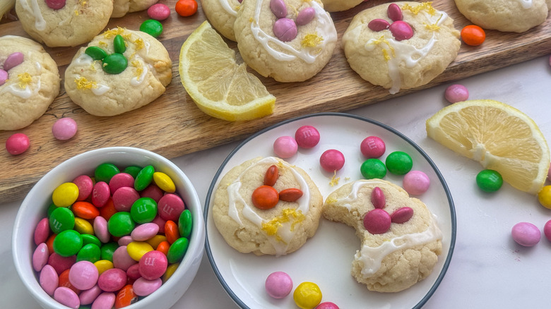 one bitten cookie on plate