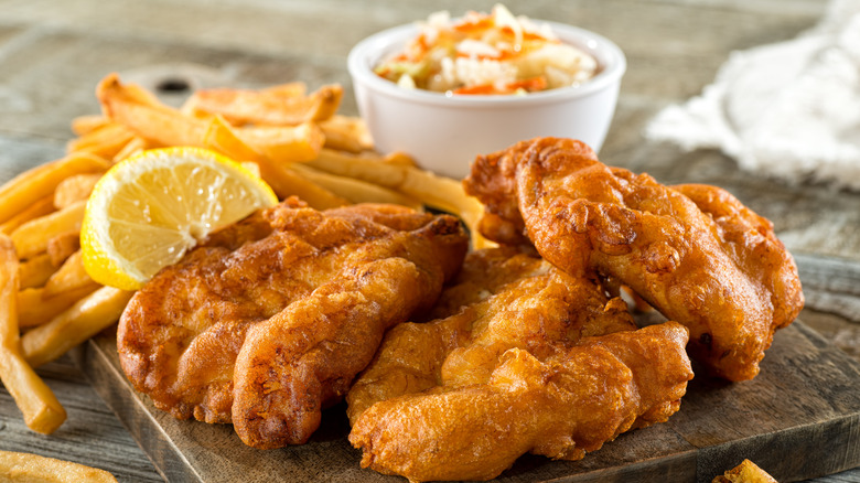 fried fish and chips