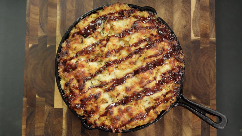 BBQ chicken mac and cheese