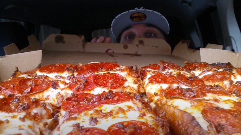 Bacon-Wrapped Stuffed Crust Pizza