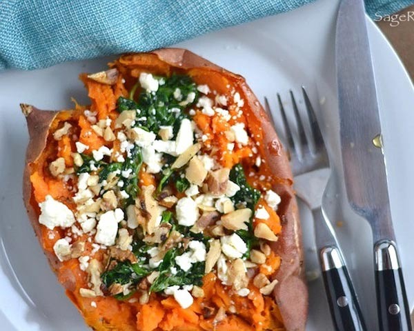 Healthy loaded sweet potato recipe - The Daily Meal
