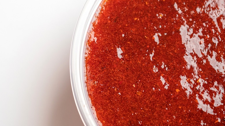 Chamoy sauce in bowl